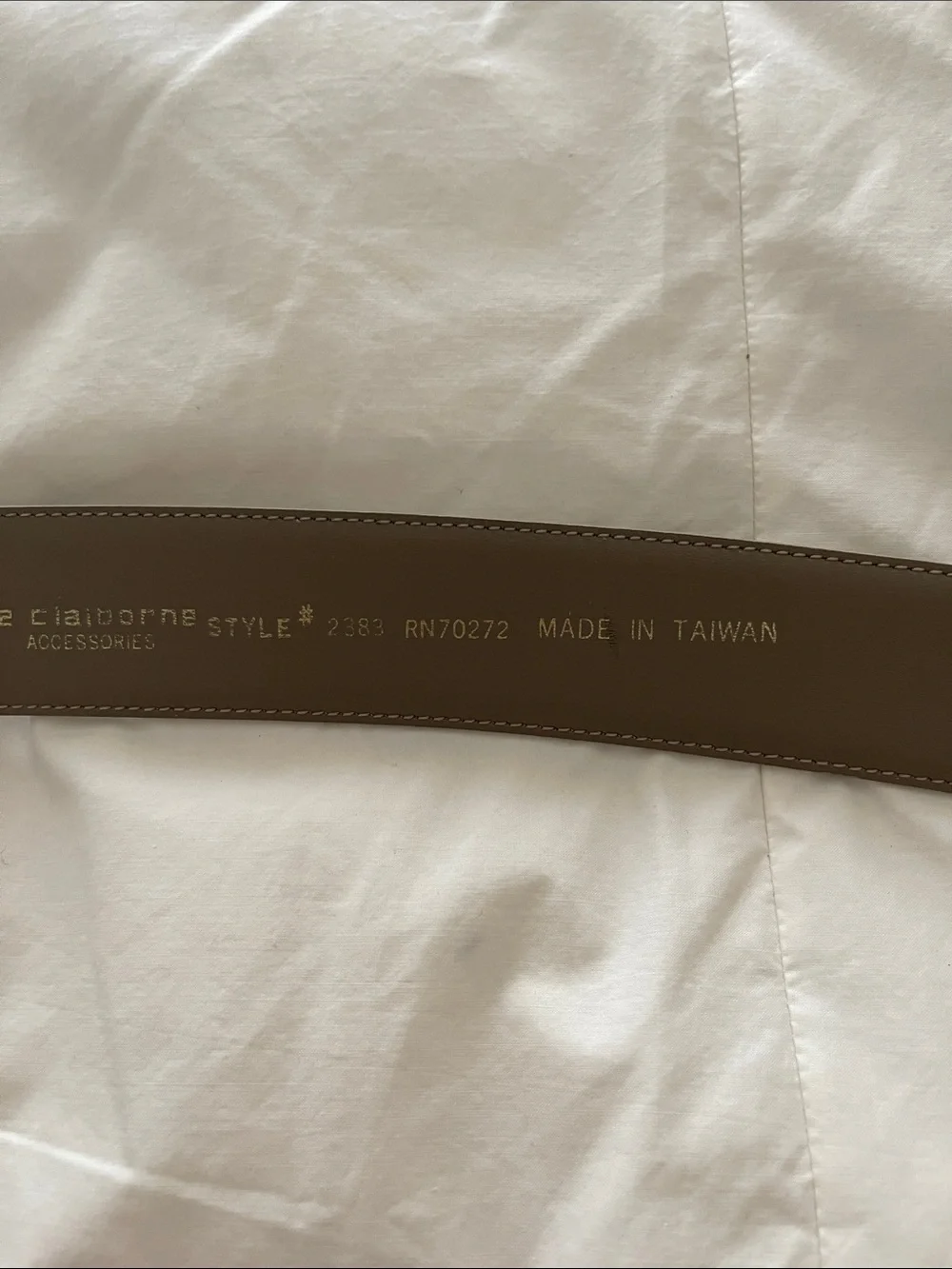 Vintage Liz Claiborne Classic Wide Belt with Gold Crescent Buckle